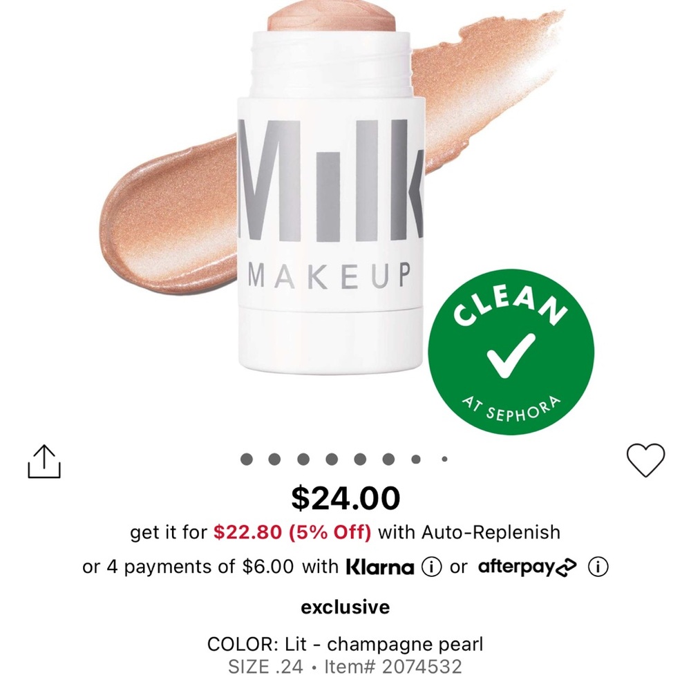 Dewy Cream Highlighter Stick - Lit